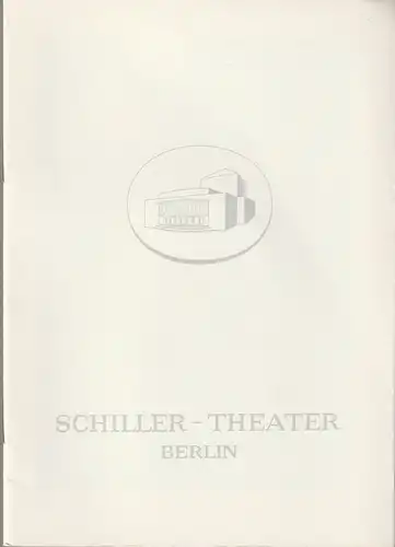 Schiller-Theater, Boleslaw Barlog, Albert Beßler: Programmheft Johann Wolfgang Goethe IPHIGENIE AUF TAURIS Spielzeit 1965 / 66 Heft 166. 