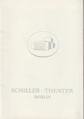 Schiller-Theater, Boleslaw Barlog, Albert Beßler: Programmheft Wladimir Majakowski DIE WANZE Spielzeit 1964 / 65 Heft 157. 