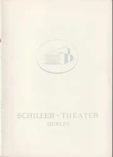 Schiller-Theater, Boleslaw Barlog, Albert Beßler: Programmheft William Shakespeare KÖNIG RICHARD DER DRITTE Spielzeit 1962 / 63 Heft 129. 