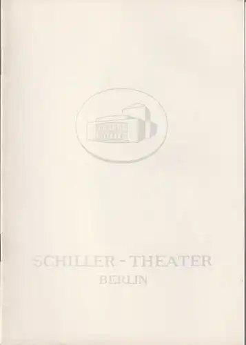 Schiller-Theater, Boleslaw Barlog, Albert Beßler: Programmheft  Calderon de la Barca DER RICHTER VON ZALAMEA Spielzeit 1961 / 62 Heft 114. 