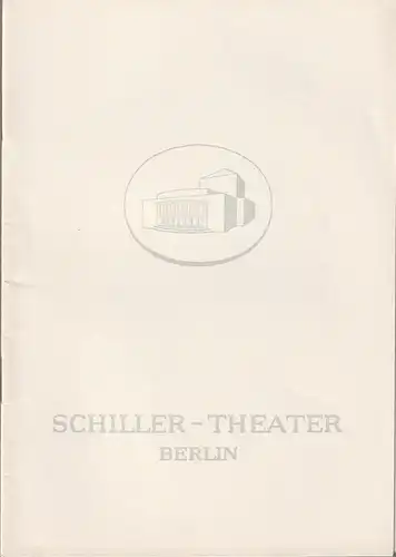 Schiller-Theater, Boleslaw Barlog, Albert Beßler: Programmheft George Bernard Shaw DIE HÄUSER DES HERRN SARTORIUS  ( Heuchler ) Spielzeit 1960 / 61 Heft 105. 