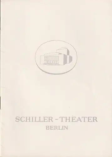 Schiller-Theater, Boleslaw Barlog, Albert Beßler: Programmheft Jean Anouilh BECKET ODER DIE EHRE GOTTES Spielzeit 1960 / 61 Heft 101. 