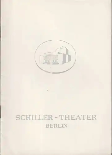 Schiller-Theater, Boleslaw Barlog, Albert Beßler: Programmheft Gotthold Ephraim Lessing NATHAN DER WEISE Spielzeit 1961 / 62 Heft 116. 