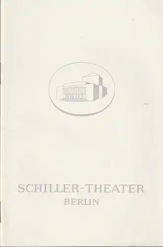 Schiller-Theater, Boleslaw Barlog, Albert Beßler: Programmheft Jean Giraudoux UNDINE Spielzeit 1966 / 67 Heft 182. 