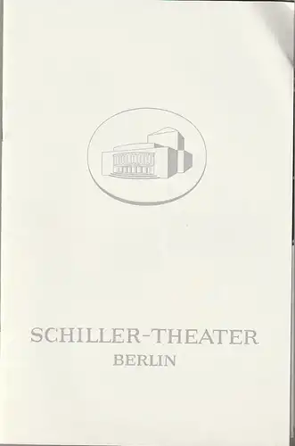 Schiller-Theater, Boleslaw Barlog, Albert Beßler: Programmheft William Shakespeare TROILUS UND CRESSIDA Spielzeit 1966 / 67 Heft 180. 