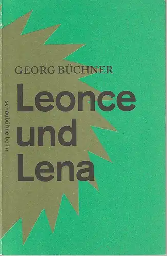 Schaubühne am Lehniner Platz, Gianmarco Bresadola (Fotos): Programmheft  Georg Büchner LEONCE UND LENA Premiere 4. September 2014  53. Spielzeit 2014 / 15. 