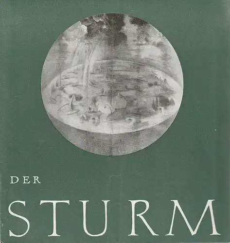 Mecklenburgisches Staatstheater Schwerin, Rudi Kostka, Wolfgang Wöhlert: Programmheft William Shakespeare DER STURM Premiere 18. September 1966 Spielzeit 1966 / 67 Heft 3. 