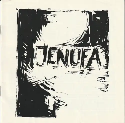 Theater der Stadt Cottbus, Ursula Fröhlich, Christa-Maria Kross, Dietrich Kaufmann: Programmheft Leos Janacek JENUFA Premiere 5. Juni 1976 Spielzeit 1975 / 76 Nr. 12. 