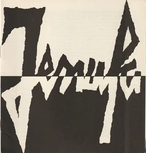 Mecklenburgisches Staatstheater Schwerin, Rudi Kostka, Eginhard Röhlig: Programmheft Leos Janacek JENUFA Premiere 17. Juni 1965 Spielzeit 1964 / 65 Heft 26. 