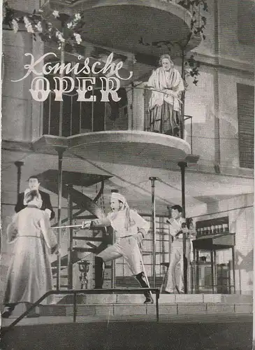 Komische Oper Berlin, Walter Felsenstein: Programmheft SPIELZEIT 1950 / 51 Spielzeitheft. 