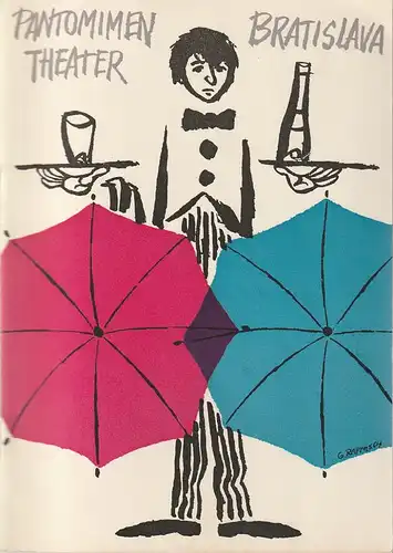 Berliner Festtage 1964, Deutsche Künstler-Agentur, Werner Hoerisch: Programmheft Gastspiel PANTOMIME-ENSEMBLE DES SLOWAKISCHEN NATIONALTHEATERS BRATISLAVA. 