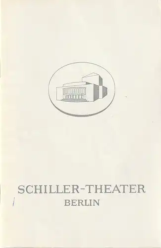Schiller-Theater Berlin, Boleslaw Barlog, Albert Beßler: Programmheft Georg Büchner DANTONS TOD Spielzeit 1967 / 68. 