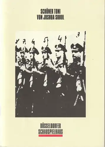 Neue Schauspiel GmbH, Düsseldorfer Schauspielhaus, Volker Canaris, Christine Besier: Programmheft Uraufführung Joshua Sobol SCHÖNER TONI 12. Juni 1994 Spielzeit 1993 / 94. 