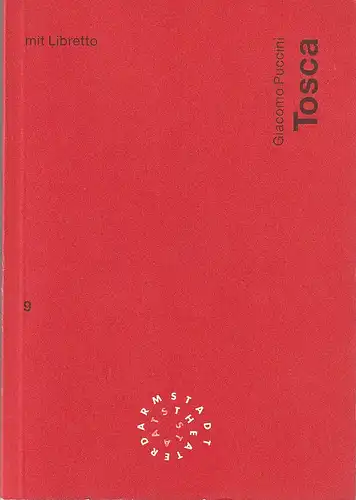 Staatstheater Darmstadt, Peter Girth, Barbara Beyer: Programmheft Giacomo Puccini TOSCA Premiere 25. Dezember 1995 Spielzeit 1995 / 96 Nr. 9. 