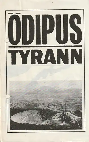 Deutsches Theater, Wolfgang Heinz, Karl-Heinz Müller, Lothar Borchardt: Programmheft Sophokles ÖDIPUS TYRANN nach Hölderlin von HEINER MÜLLER Premiere 31. Januar 1967 Spielzeit 1966 / 67 Heft 3. 