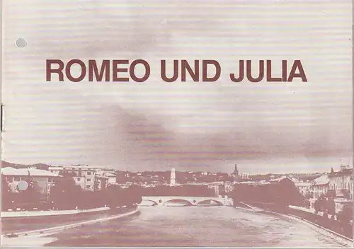 Städtische Bühnen Erfurt, Bodo Witte, Lothar Ehrlich, Rosemarie Herzog-Horotyak: Programmheft Ballett Sergej Prokofjew ROMEO UND JULIA Premiere 11. Mai 1985 Spielzeit 1985 / 86. 