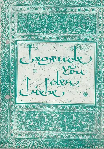 Städtische Theater Leipzig, Karl Kayser, Hans Michael Richter, Johannes Keller: Programmheft BALLETT LEGENDE VON DER LIEBE Premiere 8. März 1967 Opernhaus Spielzeit 1966 / 67 Heft 21. 