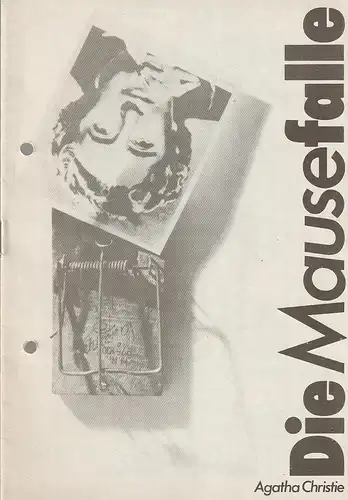 Bühnen der Stadt Nordhausen, Siegfried Mühlhaus, Lutz Graf: Programmheft Agatha Christie DIE MAUSEFALLE Spielzeit 1986 / 87 Nr. 12. 