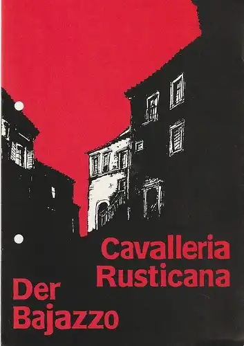 Landestheater Mecklenburg Neustrelitz, Manfred Straube, Michael Giebler, Wolfgang Höhne: Programmheft Pietro Mascagni CAVALLERIA RUSTICANA /Ruggiero Leoncavallo DER BAJAZZO Premiere 22. Februar 1992  Spielzeit 1991 / 92 Heft 4. 