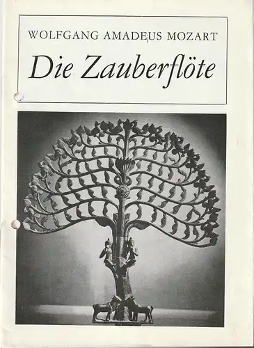 Leipziger Theater, Karl Kayser, Christoph Hamm, Eginhard Röhlig, Volker Wendt: Programmheft Wolfgang Amadeus Mozart DIE ZAUBERFLÖTE Premiere 5. April 1975 Opernhaus Spielzeit 1974 / 75 Heft 19. 