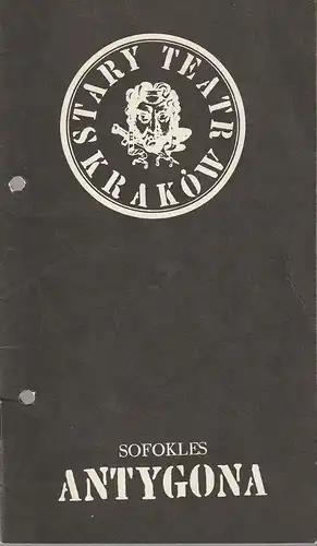 Stary Teatr Krakow, S. Radwan: Programmheft Sofokles ANTYGONA Premiera 20 Stycznia 1984 ( 20. Januar 1984 ). 