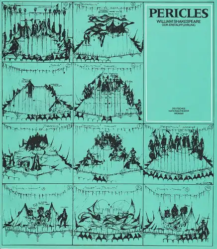 Deutsches Nationaltheater Weimar, Gerd Beinemann, Sigrid Busch, Heinz-Uwe Haus, Grit Goldberg, Hans-Jürgen Keßler: Programmheft William Shakespeare PERICLES DDR-Erstaufführung 14. April 1978 Spielzeit 1977 / 78. 