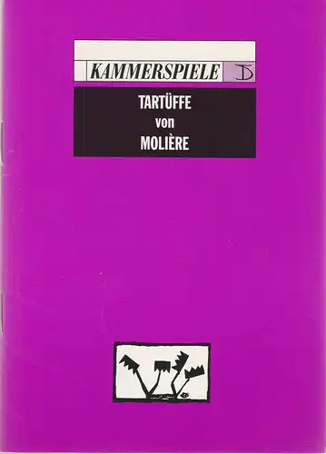 Deutsches Theater Berlin, Thomas Langhoff, Susanne Thelemann, Christine Gerberding: Programmheft TARTÜFFE Komödie von Moliere Premiere 10. April 1992 Spielzeit 1991 / 1992. 