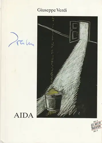 Ulmer Theater, Pavel Fieber, Gunther Volz, Rainer Pompe, Angelika Schirmer: Programmheft Guiseppe Verdi AIDA Premiere 22. September 1990 Spielzeit 1990 / 91. 