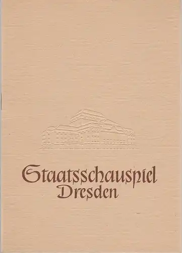 Staatsschauspiel Dresden, Heinrich Allmeroth, Heinz Pietzsch: Programmheft Bertolt Brecht DAS LEBEN DES GALILEI Spielzeit 1956 / 57 Heft 4. 