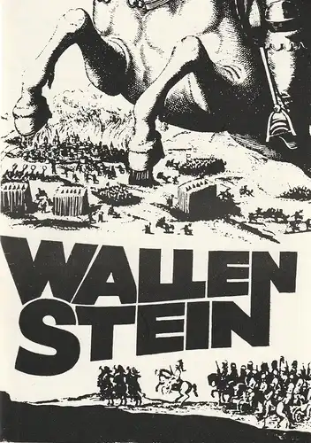 Leipziger Theater, Karl Kayser, Christoph Hamm, Hanne Röple, Isolde Hamm: Programmheft Friedrich Schiller WALLENSTEIN Premiere 20. Januar 1974 Schauspielhaus. 