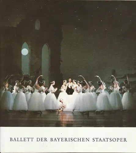 Bayerische Staatsoper, Wolfgang Sawallisch, Hanspeter Krellmann: Programmheft Ballett der Bayerischen Staatsoper 1987. 