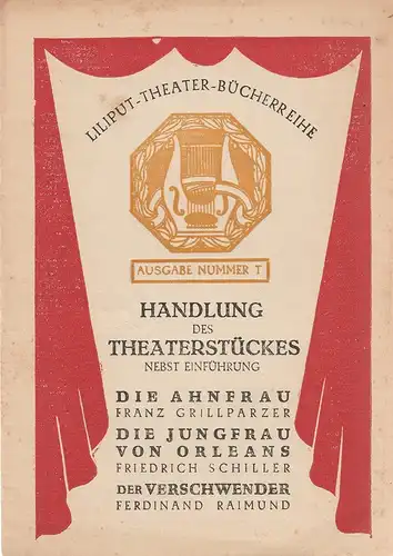 Liliput: Liliput Theater Bücherreihe Ausgabe Nummer T. 