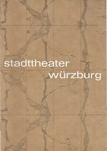 Stadttheater Würzburg, Herbert Decker, Hermann Koch, Wolf-Dieter Wild, E. Hahn ( Szenenfotos ): Programmheft  William Shakespeare DER KAUFMANN VON VENEDIG 7. Mai 1969 Spielzeit 1968 / 69 Heft 3. 