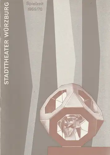 Stadttheater Würzburg, Herbert Decker, Hermann Koch, E. Hahn ( Szenenfotos ): Programmheft Moliere DER EINGEBILDETE KRANKE 11. März 1970 Spielzeit 1969 / 70 Heft 8. 