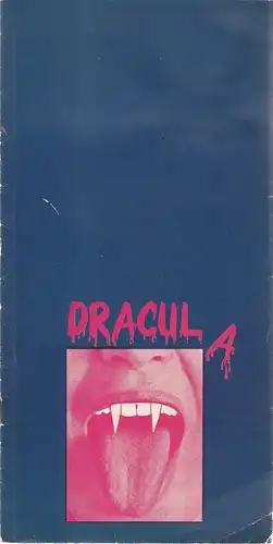 Städtische Bühnen Nürnberg, Rudolf Sparing, Rainer Lindau: Programmheft DRACULA Spielzeit 1971 / 72. 