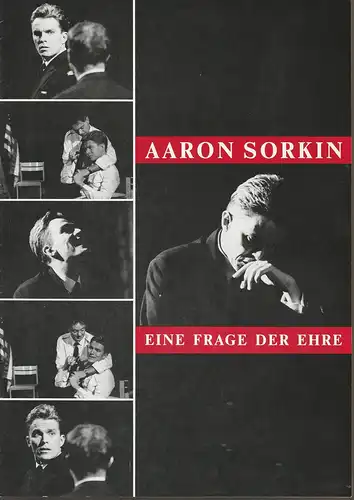 EURO-STUDIO, Konzertdirektion Landgraf, Birgit Landgraf, Bernd Böhner ( Szenenfotos ): Programmheft Aaron Sorkin EINE FRAGE DER EHRE Premiere 13.9.1994 Stadttheater Amberg Spielzeit 1994 / 95. 