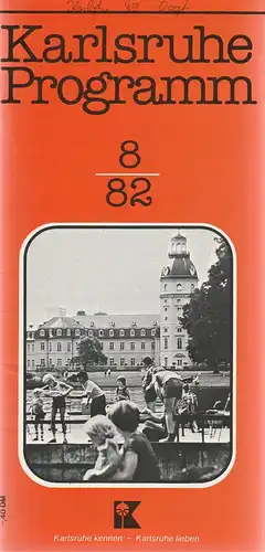 Verkehrsverein Karlsruhe, Günther Heyden: Karlsruhe Programm 8 / 82. 