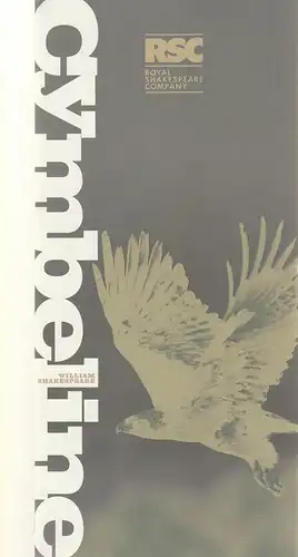 RSC Royal Shakespeare Company, Ann-marie Comarsh: Programmheft William Shakespeare CYMBELINE Premiere 30 July 2003 Swan Theatre Stratford-upon-Avon. 