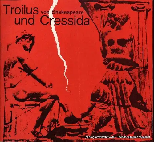 Shakespeare William, Wilken Rolf, Gerber Hannelore: Troilus und Cressida. Premiere Mittwoch, 9. November 1966, 20 Uhr. Programmheft Deutsches Schauspielhaus in Hamburg O.F. Schuh Spielzeit 1966/67 Heft 9. 