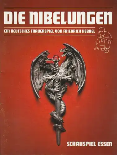 Theater und Philharmonie Essen, Schauspiel Essen,  Anselm Weber, Olaf Kröck, Janna Balke, Carola Brühn, Thomas Aurin ( Fotos ): Programmheft Friedrich Hebbel DIE NIBELUNGEN Premiere 18. Februar 2006 Grillo Theater Spielzeit 2005 / 2006. 