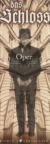 Wiener Operntheater, Sven Hartberger, Ernst Czerny, Robert Kneitschel ( Umschlag ), Christoph Krumpel ( Phototeil ): Programmheft Aribert Reimann DAS SCHLOSS Oper Premiere 17.10.1996. 