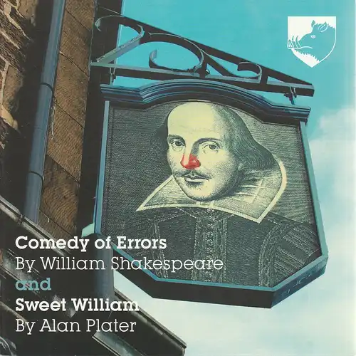 Northern Broadsides: Programmheft William Shakespeare COMEDY OF ERRORS / Alan Plater SWEET WILLIAM. 