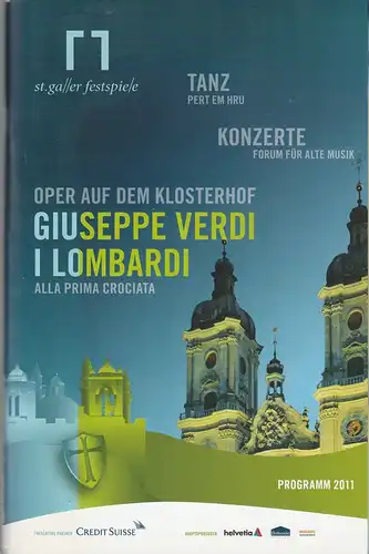 Genossenschaft Konzert und Theater St. Gallen, Werner Signer, Peter Heilker, Ann Katrin Cooper, u.a: Programmheft St. Galler Festspiele Programm 2011. 