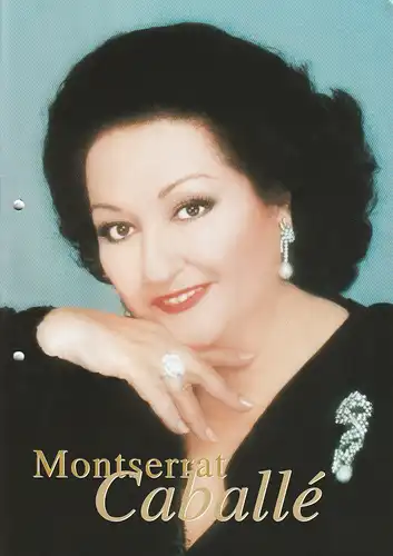 Hanseatische Konzertdirektion Klaus Wollny: Programmheft GALA - LIEDERABEND MONTSERRAT CABALLE 25. Mai 2003 Freiburg Konzerthaus. 