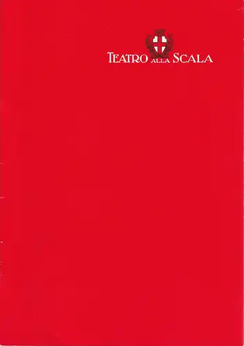 Teatro alla Scala, Berliner Festspiele: Programmheft Giuseppe Verdi MESSA DI REQUIEM 11. Oktober 1987 Philharmonie Berlin. 