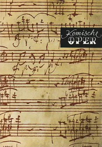 Komische Oper Berlin, Christina Laabs: Programmheft 7. SINFONIEKONZERT DES ORCHESTERS DER  KOMISCHEN OPER 28. April 1974 Spielzeit 1973 / 74. 