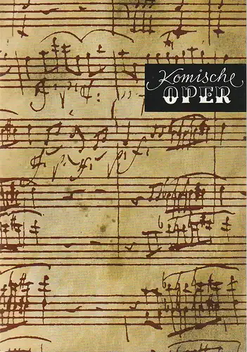 Komische Oper Berlin, Christina Laabs: Programmheft 8. SINFONIEKONZERT DES ORCHESTERS DER  KOMISCHEN OPER 6. Mai 1974 Spielzeit 1973 / 74. 