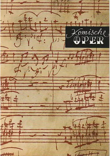 Komische Oper Berlin, Christina Laabs: Programmheft 9. SINFONIEKONZERT DES ORCHESTERS DER  KOMISCHEN OPER 1. Juni 1974 Spielzeit 1973 / 74. 