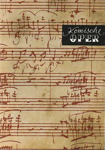 Komische Oper Berlin, Christina Laabs: Programmheft 6. SINFONIEKONZERT DES ORCHESTERS DER  KOMISCHEN OPER 6. März 1975 Spielzeit 1974 / 75. 