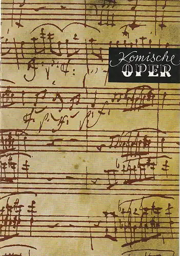 Komische Oper Berlin: Programmheft 7. SINFONIEKONZERT DES ORCHESTERS DER  KOMISCHEN OPER 13. + 14. Mai 1976 Spielzeit 1975 / 76. 